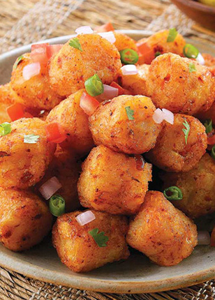 CHILLI GARLIC POTATO BITES